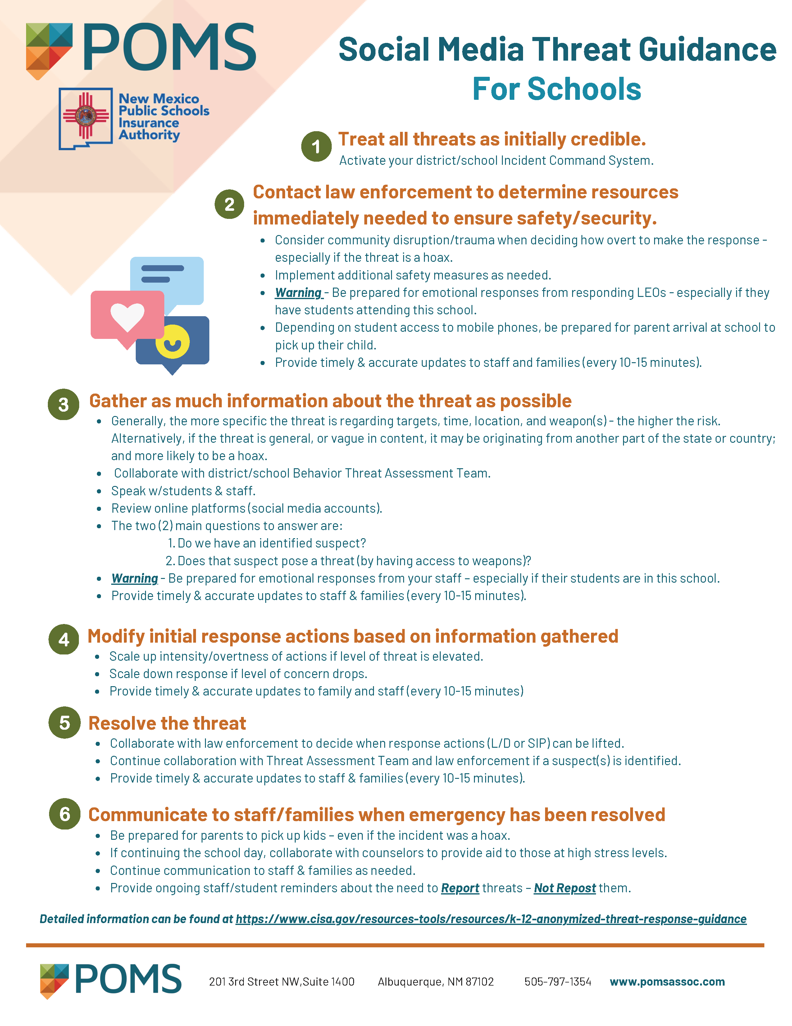 Social Media Threat Guidance